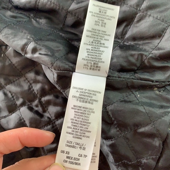 Juicy Couture Women’s Black Puffer Winter Jacket Size XS - Picture 8 of 15